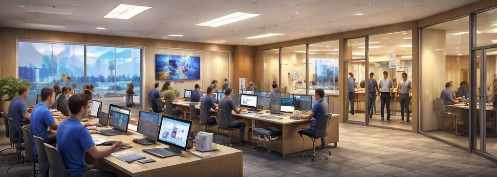 Service Human HUB concept rendering 04